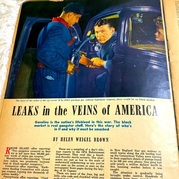 LIBERTY MAGAZINE March 1944 VINTAGE WORLD WAR 2 Advertisements photos GUC - Picture 7 of 13